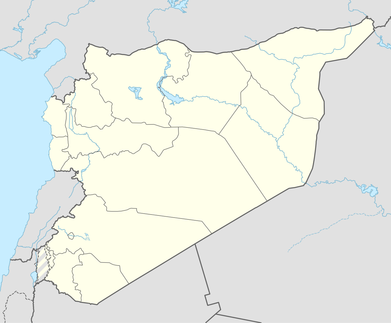 خريطة سوريا