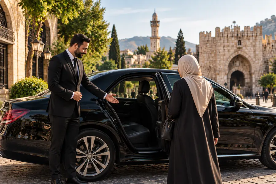 سيارة مع سائق